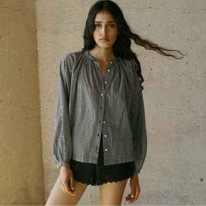 Doen THE JANE BLOUSE -- LA
MADDALENA GINGHAM